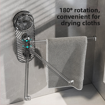 Plastový otočný držiak na uteráky so sacím systémom, na stenu, s viacerými tyčami