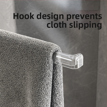 Plastový otočný držiak na uteráky so sacím systémom, na stenu, s viacerými tyčami