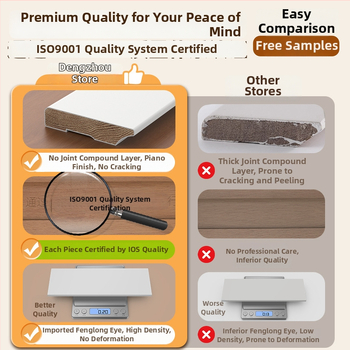 Masívny drevený soklový profil Longan, francúzsky štýl maľovaný, model YDMY-H-FLY