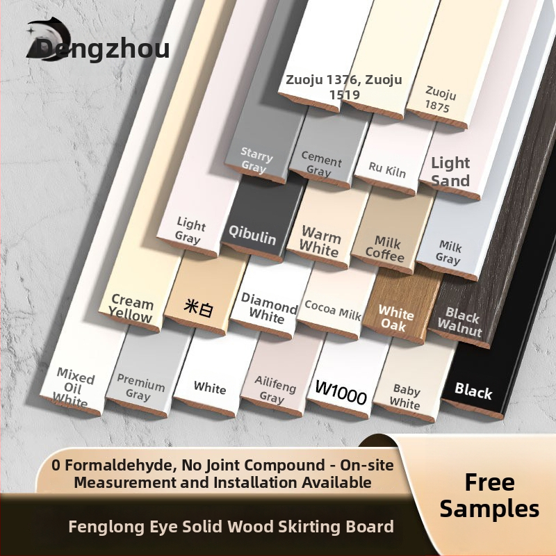 Masívny drevený soklový profil Longan, francúzsky štýl maľovaný, model YDMY-H-FLY