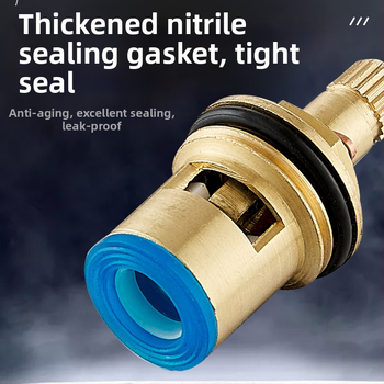 Meďový jadrový ventil pre kuchynský kohútik – univerzálne horúce/studené, rýchle otvorenie, trojuholníkový ventil, keramické vnútorné jadro