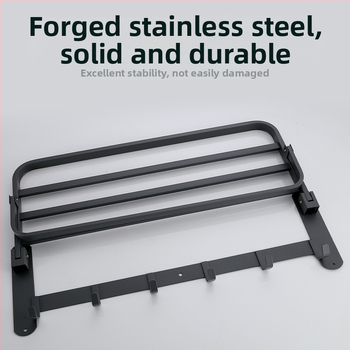 Držiak na uteráky z nerezovej ocele, nástenný, jednovrstvový, na uloženie, nosnosť 20 kg