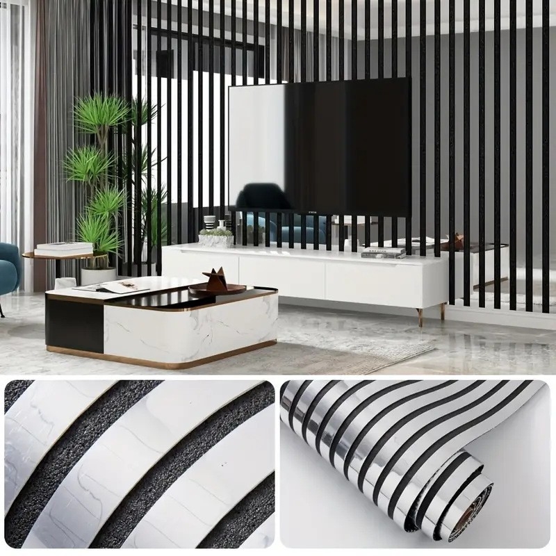 PVC 3D nálepka na stenu – vodotesná, odolná voči vlhkosti, samolepiaca; 1 kus; americký minimalistický štýl