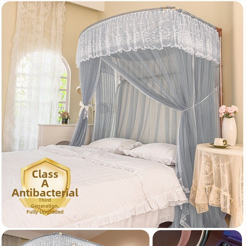 U‑tvarovaná teleskopická sieť proti komárom s hliníkovým rámom, palácový štýl, tri dvere, montáž vyžaduje