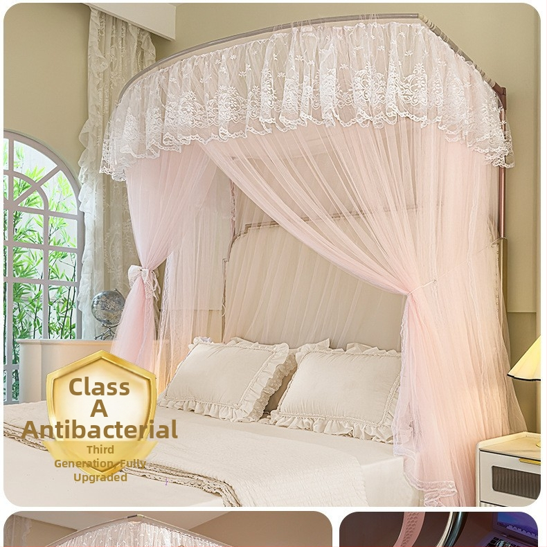 U‑tvarovaná teleskopická sieť proti komárom s hliníkovým rámom, palácový štýl, tri dvere, montáž vyžaduje