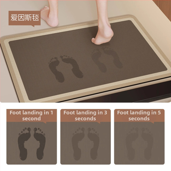 Kúpeľňová rohož s nepravidelným tvarom, protišmyková a savá, ručné pranie, do kúpeľne a kuchyne