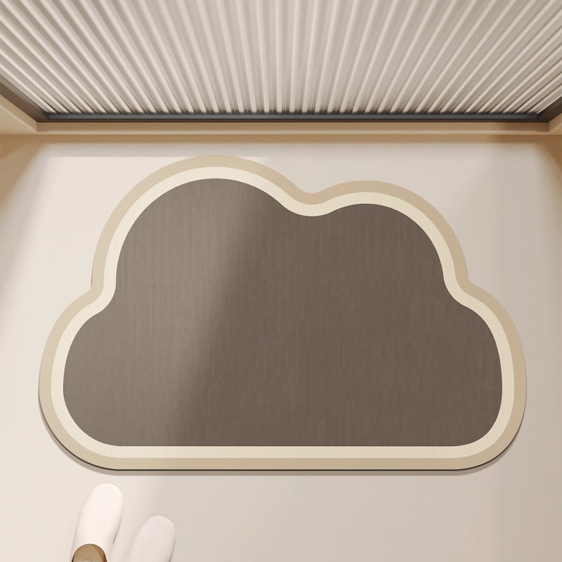 Kúpeľňová rohož s nepravidelným tvarom, protišmyková a savá, ručné pranie, do kúpeľne a kuchyne