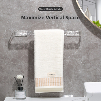 Zexi AS Nástenný stojan na papuče a uteráky do kúpeľne s odvodom - bez vŕtania, prispôsobiteľné spracovanie, súkromná známka k dispozícii