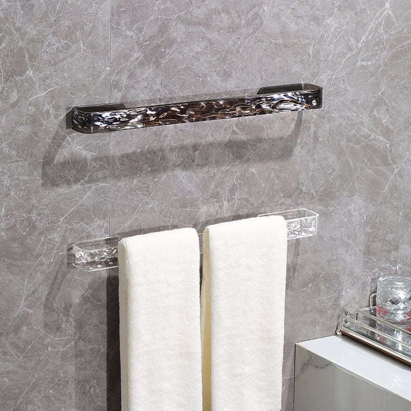 Zexi AS Nástenný stojan na papuče a uteráky do kúpeľne s odvodom - bez vŕtania, prispôsobiteľné spracovanie, súkromná známka k dispozícii