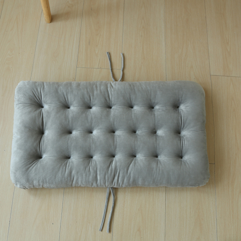 Sedacia podložka na kancelárske/počítačové kreslo, hustý teplý sametový povrch, PP bavlna výplň, jednofarebná, vlastné spracovanie, minimalistický štýl