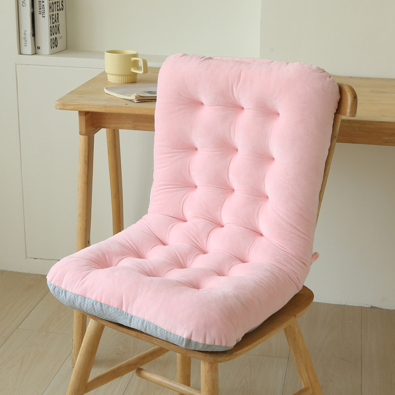 Sedacia podložka na kancelárske/počítačové kreslo, hustý teplý sametový povrch, PP bavlna výplň, jednofarebná, vlastné spracovanie, minimalistický štýl