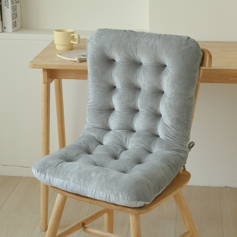 Sedacia podložka na kancelárske/počítačové kreslo, hustý teplý sametový povrch, PP bavlna výplň, jednofarebná, vlastné spracovanie, minimalistický štýl