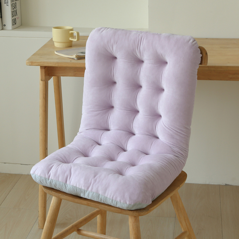 Sedacia podložka na kancelárske/počítačové kreslo, hustý teplý sametový povrch, PP bavlna výplň, jednofarebná, vlastné spracovanie, minimalistický štýl