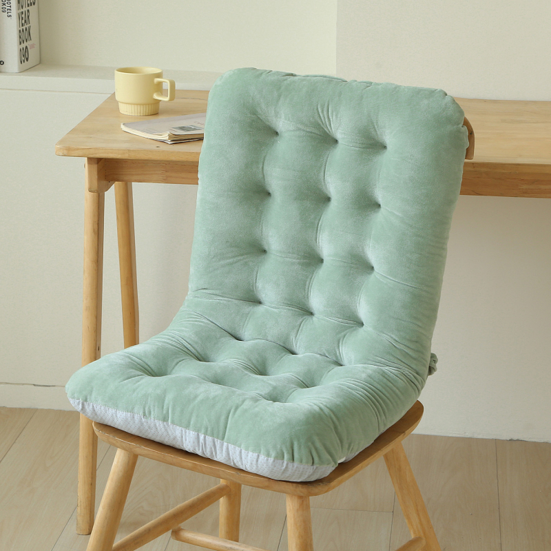 Sedacia podložka na kancelárske/počítačové kreslo, hustý teplý sametový povrch, PP bavlna výplň, jednofarebná, vlastné spracovanie, minimalistický štýl