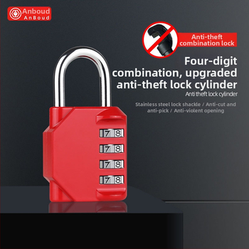 Aorma Medium Password Padlock – Nepremokavý, Odolný voči korózii, Proti krádeži, Vhodný pre batožinu, skrinky, batohy, rám bicykla a posilňovňu