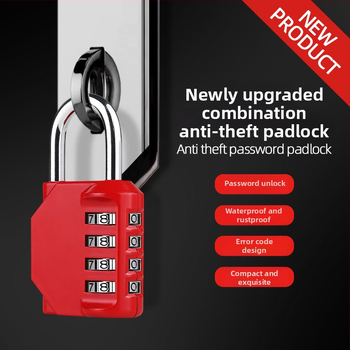 Aorma Medium Password Padlock – Nepremokavý, Odolný voči korózii, Proti krádeži, Vhodný pre batožinu, skrinky, batohy, rám bicykla a posilňovňu