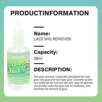 Ounomia Odstraňovač lepidla na parochňu – jemný roztok na odstraňovanie lepidla, 38 ml