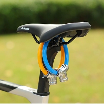 Good craftsman Key ring lock dviračiams – nešiojamas, apskritas, universalus, plieninis kabelis, vagystėms atsparus užraktas