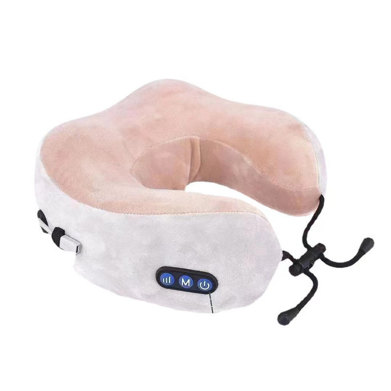 Aike Bear U tvarovaná masážna vankúš na krk a ramená, 2 masážne hlavy, 3. úroveň, káblové ovládanie, AC napájanie, vibrácie