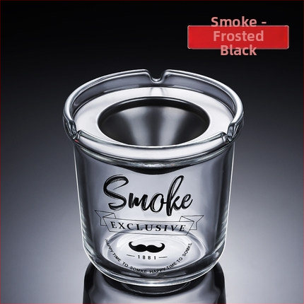 Sklenený popolník s viečkom, proti rozptylu popolov, viacúčelový (do auta, domova, kancelárie)