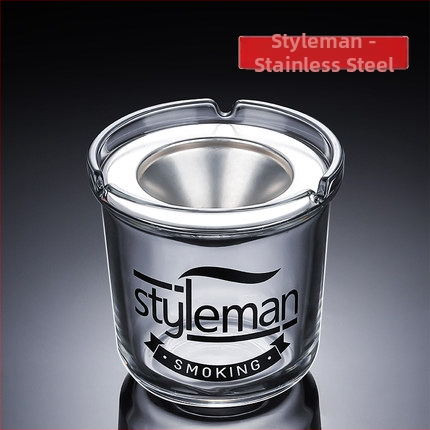 Sklenený popolník s viečkom, proti rozptylu popolov, viacúčelový (do auta, domova, kancelárie)