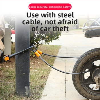 U formos užraktas dviračiui, prekės ženklas JcSp Jianshi, modelis U-lock, plieninis kabelis, svoris 1,6 kg, šiuolaikiškas paprastumas