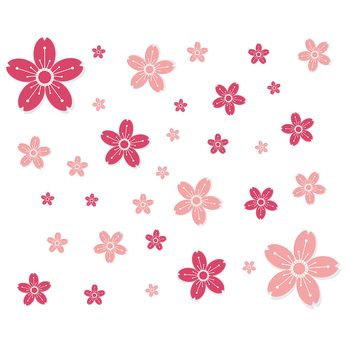 Nálepka na stenu s kvetmi – vodotesný PVC, samo-lepiaca dekorácia do obývačky a spálne, moderný minimalistický štýl