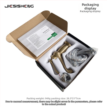 Antická mosadzová batéria na umývadlo s jedným otvorom, zvislá inštalácia, keramická vložka, telo z medi, zmiešanie teplej a studenej vody