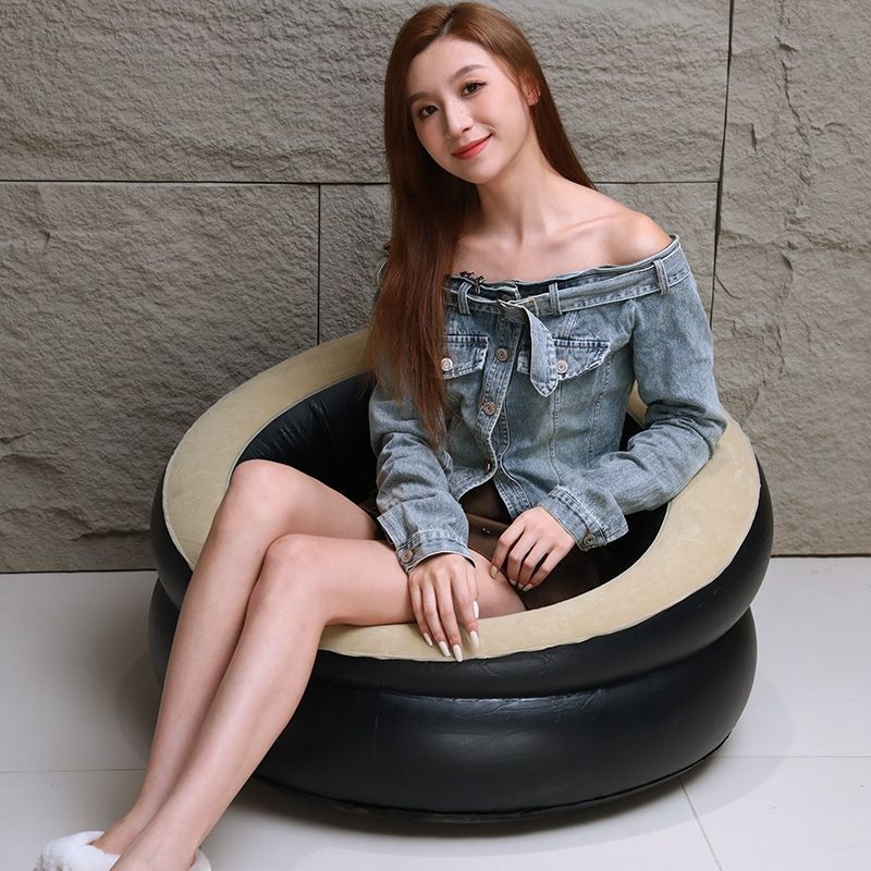 Nafukovacie kreslo pre vonkajšie kempovanie a domáce použitie — Materiál PVC, jednoduchý moderný štýl, Prenosné