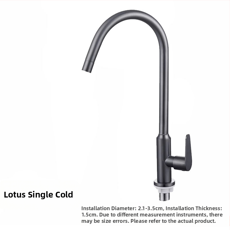 Kuchynský kohút Seamans, model XMS-3811H, nerezová oceľ, 1,6 MPa, keramický ventil