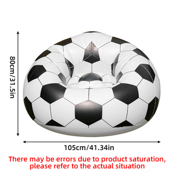 Надуваем диван във форма на футбол/баскетбол за вътрешна и външна употреба, PVC повърхност, SF370, максимално натоварване 100 кг