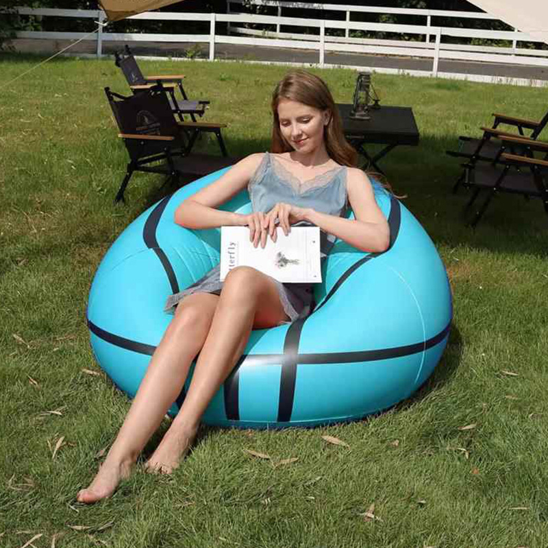 Надуваем диван във форма на футбол/баскетбол за вътрешна и външна употреба, PVC повърхност, SF370, максимално натоварване 100 кг