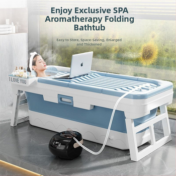Skladacia vaňa pre dospelých na domáce použitie, vaňa s parou celého tela, sprchový bazén, ponorná vaňa (plastová)
