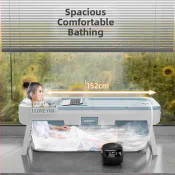 Skladacia vaňa pre dospelých na domáce použitie, vaňa s parou celého tela, sprchový bazén, ponorná vaňa (plastová)