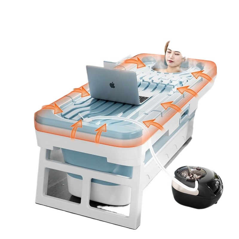 Skladacia vaňa pre dospelých na domáce použitie, vaňa s parou celého tela, sprchový bazén, ponorná vaňa (plastová)