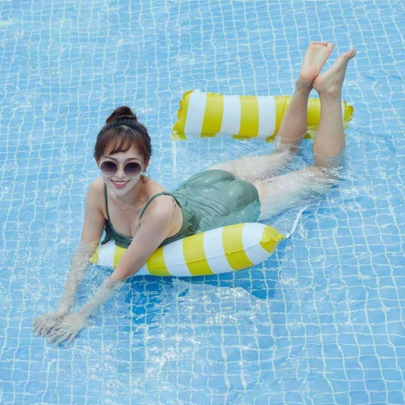 Skladaná plávacia posteľ na vodu so záchrannou vestou – Materiál: Eco-friendly PVC; Číslo produktu: Other; Značka: Other; Kategória produktu: Other