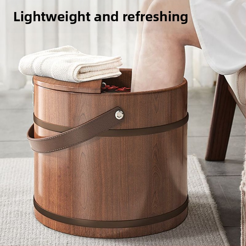 Cypresové drevené vedro na namáčanie chodidiel – model whm1014