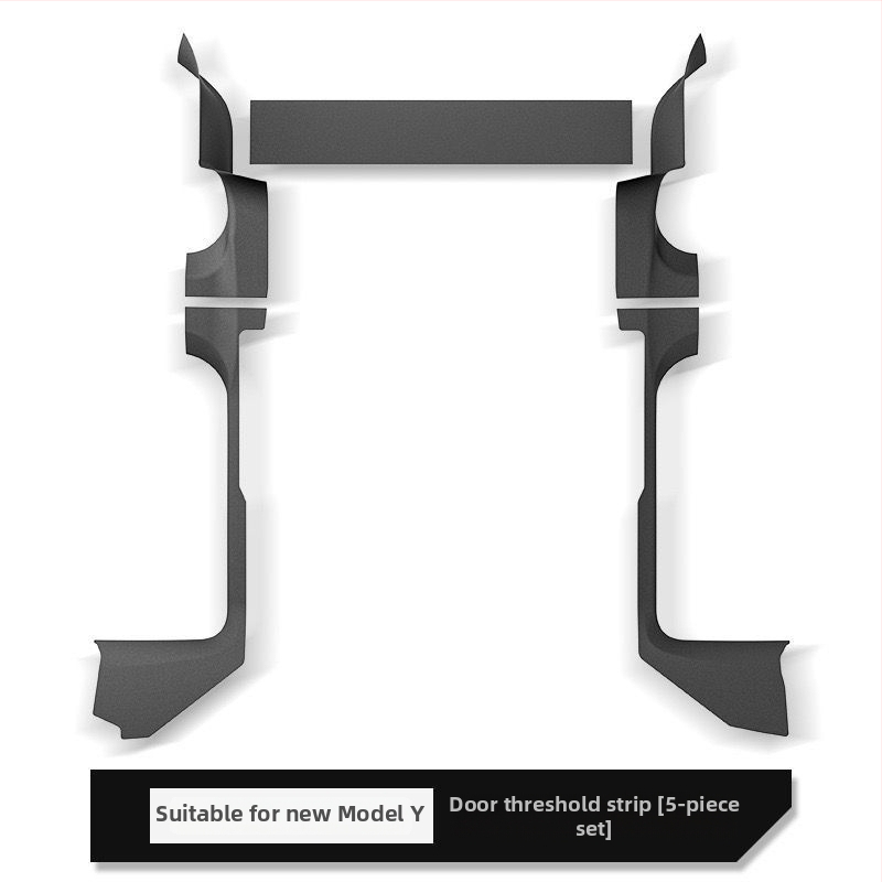 Ochranná platňa prahov dverí pre Tesla Model Y, špecifická pre model, YS-01, TPE materiál, možnosť prispôsobenia