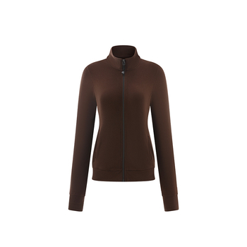 Dámska velúrová mikina so stojacim golierom a zipsom, Slim Fit, dlhé rukávy, japonsko-kórejský casual štýl, vlákno regenerovanej celulózy