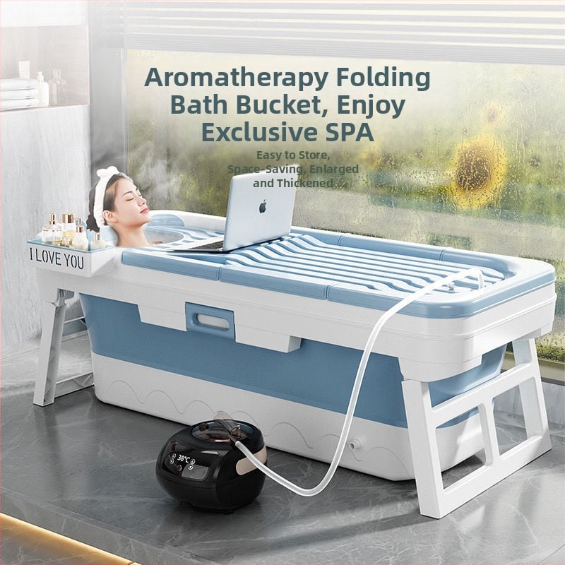 Elektricky vyhrievaná skladacia vaňa pre dospelých – parná vaňa na celé telo, domáce použitie