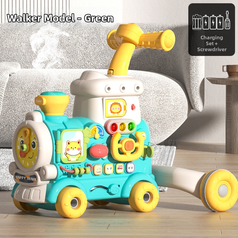 Viacúčelové chodítko-hračka pre bábätká — plastová konštrukcia, unisex, vek 0–3 rokov