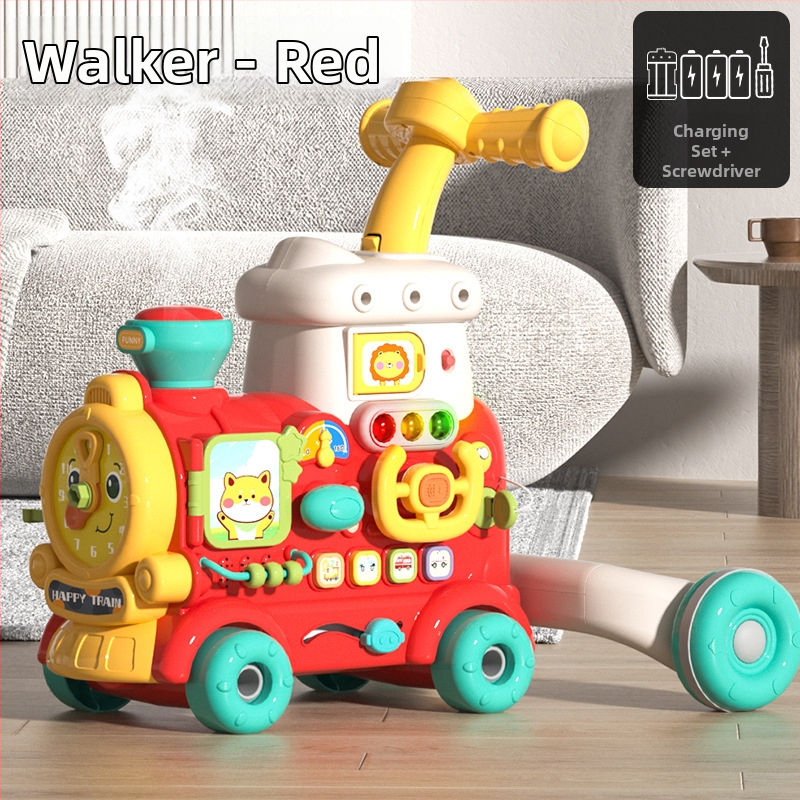 Viacúčelové chodítko-hračka pre bábätká — plastová konštrukcia, unisex, vek 0–3 rokov