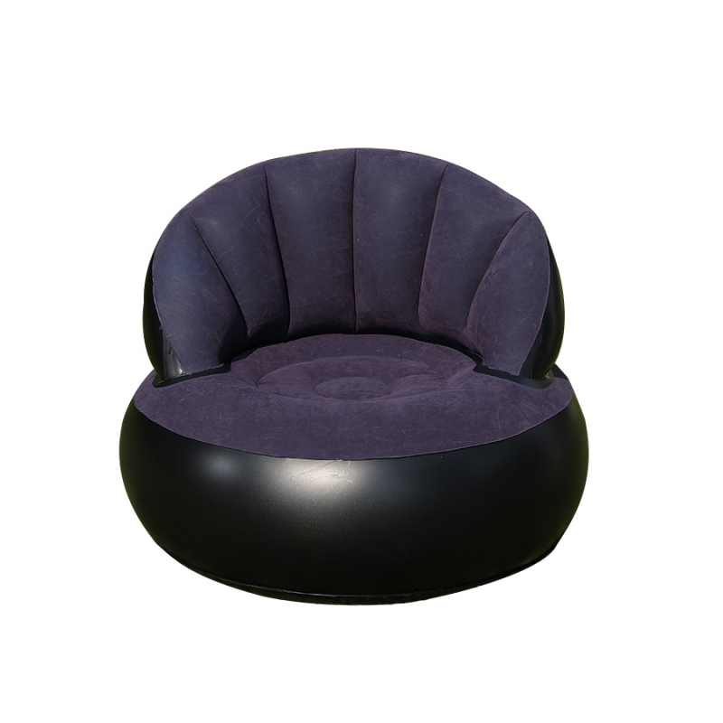 Nafukovacie lehátko v tvare mušle, skladacie pre vonkajšie použitie, prenosné, ekologické PVC