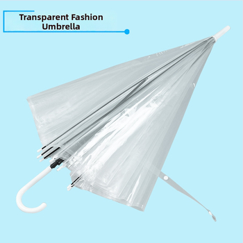 Dáždnik s dlhým držadlom a poloautomatickým otváraním, 8 oceľových ramien, UPF 40+, polomer 42–52 cm