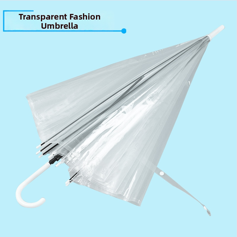 Dáždnik s dlhým držadlom a poloautomatickým otváraním, 8 oceľových ramien, UPF 40+, polomer 42–52 cm