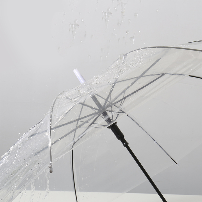 Dáždnik s dlhým držadlom a poloautomatickým otváraním, 8 oceľových ramien, UPF 40+, polomer 42–52 cm
