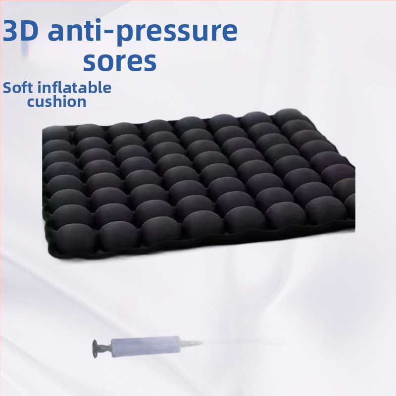 Nafukovací sedací vankúš proti dekubitom, 3D dizajn pre kanceláriu, štýl kórejský, výplň z kúskov peny, materiál: polyester, prispôsobiteľný, vhodný pre pohovky, obývaciu izbu a aj do auta