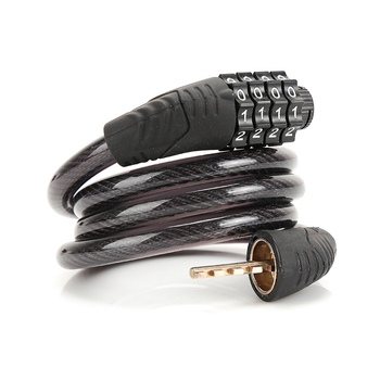 Horský bicykel štvordigitová kombinačná zámka s kovovým reťazom