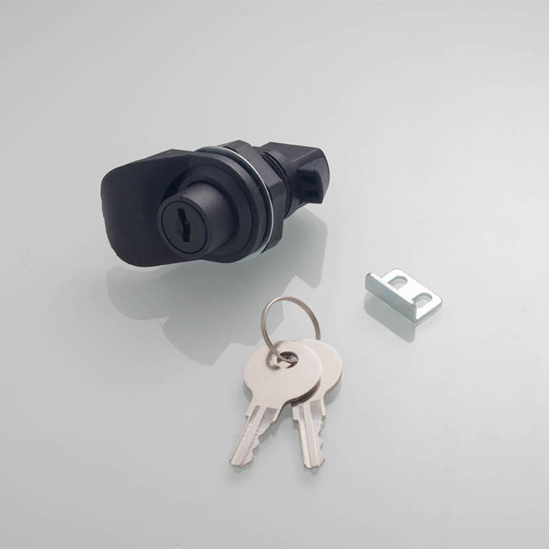 Hengzhu MS750 Zámok na dvere elektro-skriňe – plastový tlačítkový zámok, Ball lock, PA6