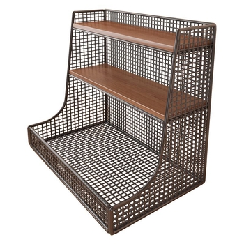 3-podlažný kovový stolný organizér – moderný minimalistický dizajn, stolový typ, bez montáže